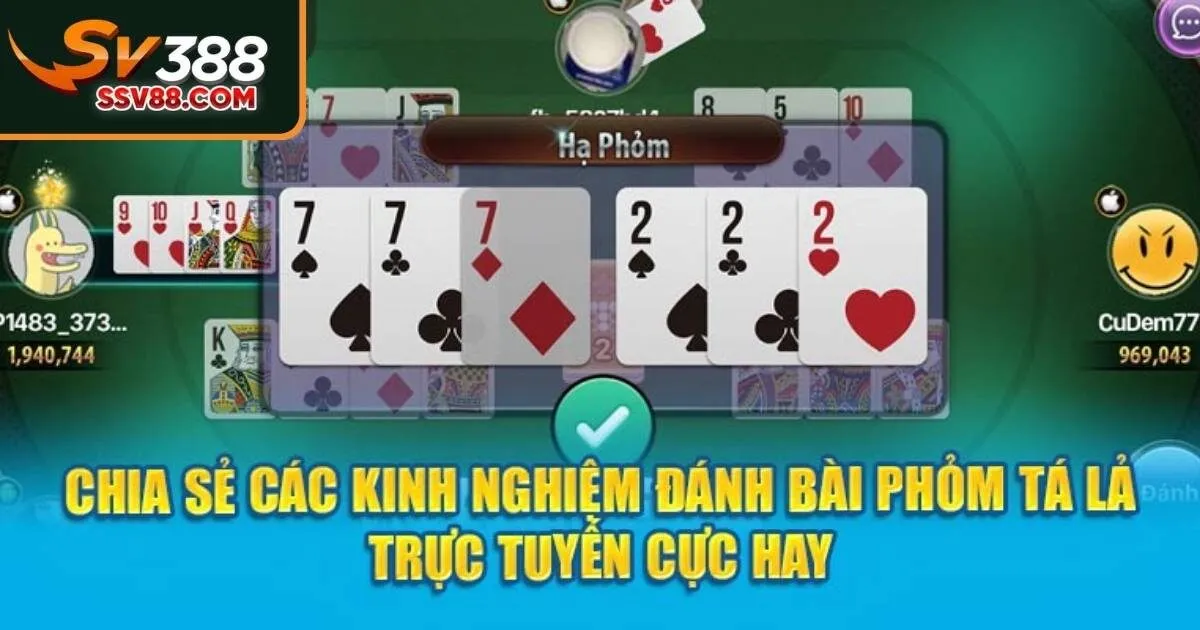 Luật chơi game bài tá lả Sv88 online